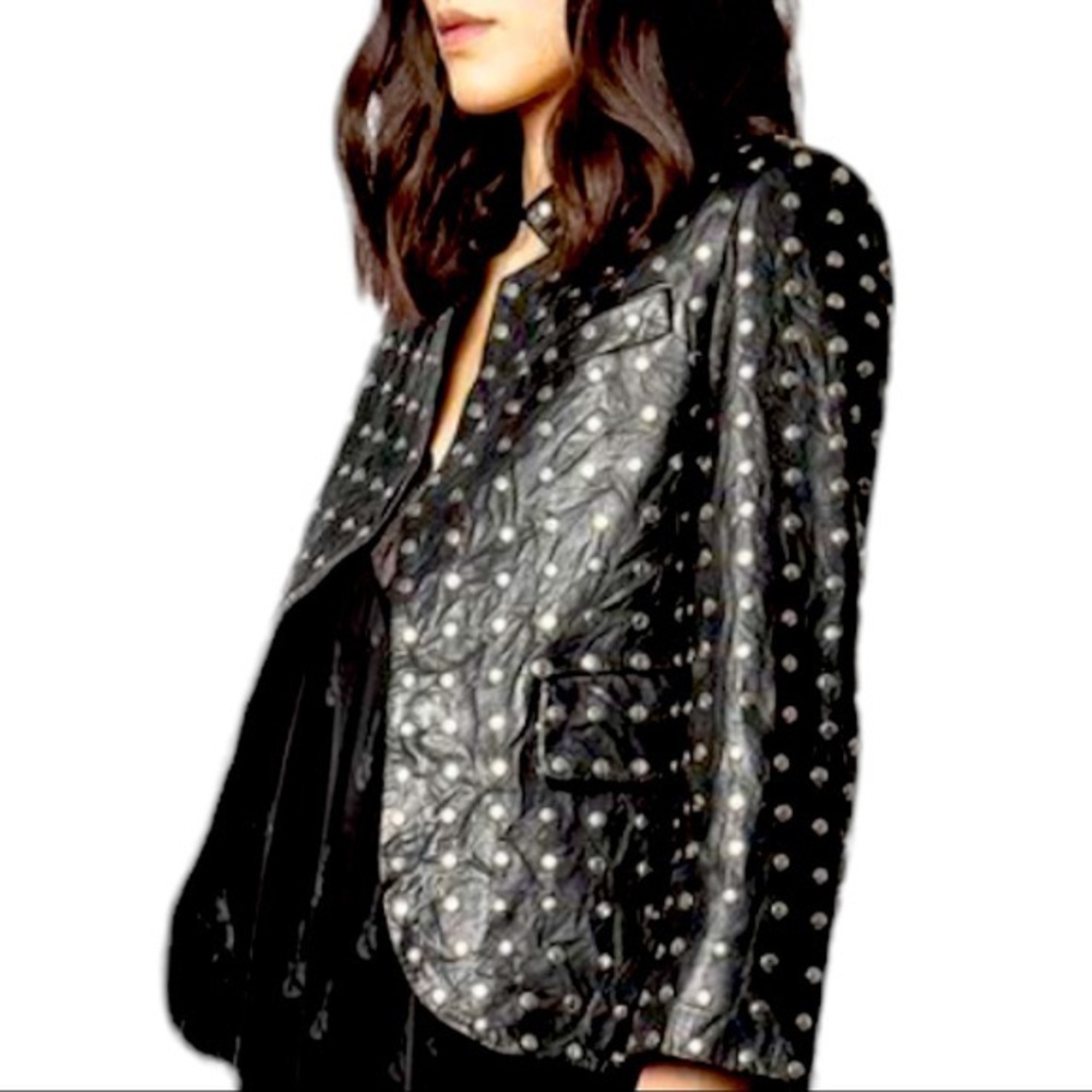 Zadig & Voltaire Studded Leather Jacket